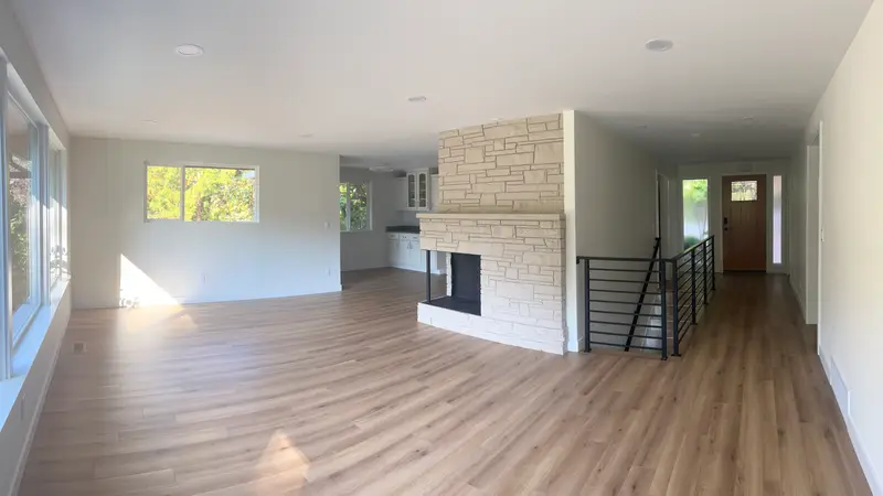 Open living space after a whole-home renovation in Bellevue